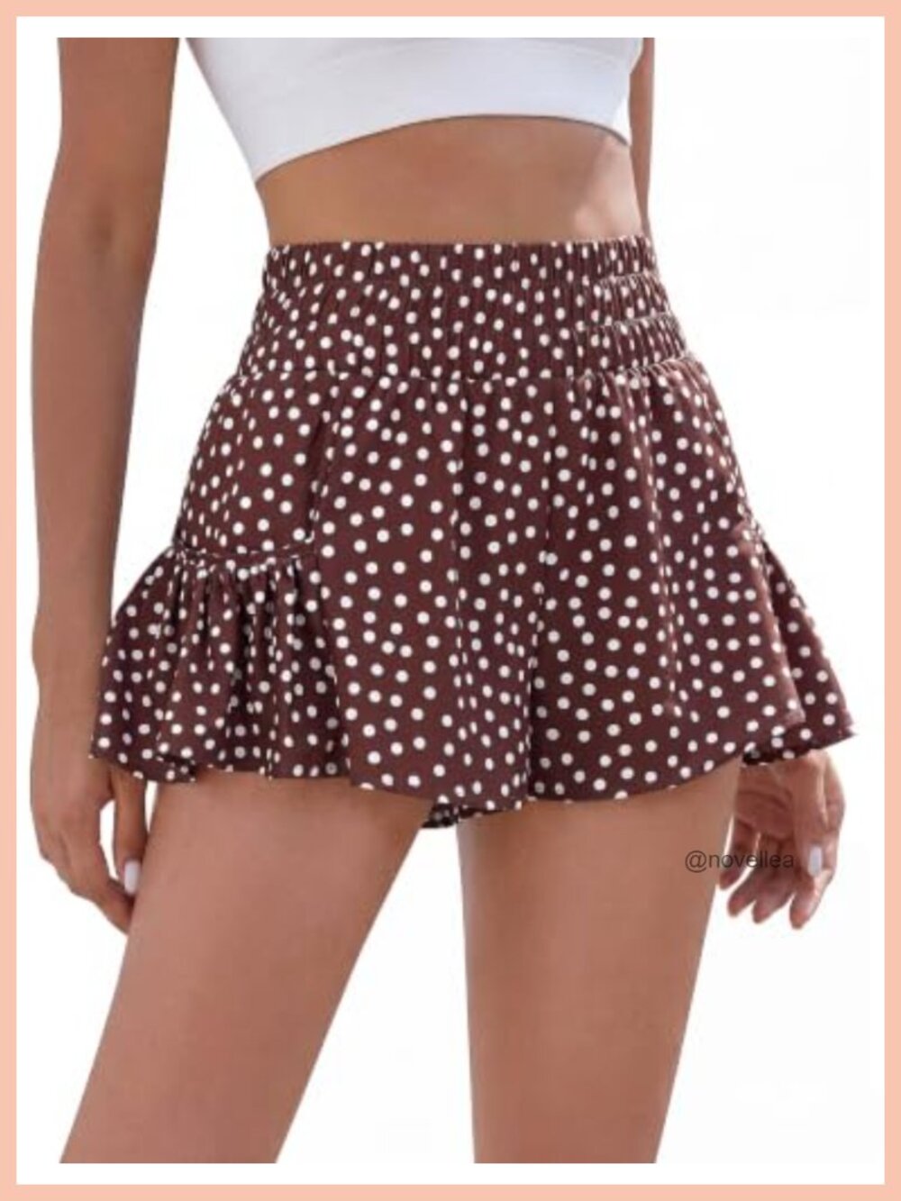 Women's Athletic Running Shorts High Waisted Ruffle Flowy Loose Fit Gym